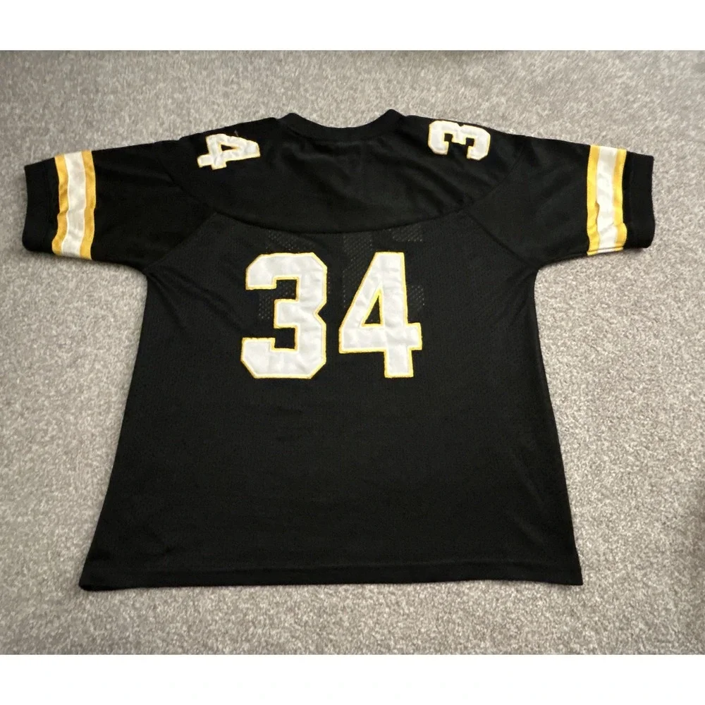 Voit Football Jersey Mens Medium Black Yellow‎ #34 Excellent Mesh Athletic Shirt
